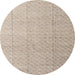 Round Machine Washable Abstract Brown Rug, wshabs4864