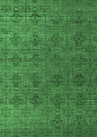 Abstract Emerald Green Modern Rug, abs4865emgrn