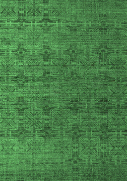 Abstract Emerald Green Modern Rug, abs4865emgrn