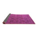 Sideview of Abstract Purple Modern Rug, abs4865pur