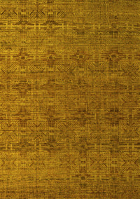 Abstract Yellow Modern Rug, abs4865yw