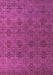 Machine Washable Abstract Purple Modern Area Rugs, wshabs4865pur