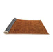 Sideview of Abstract Orange Modern Rug, abs4865org