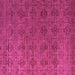 Square Machine Washable Abstract Pink Modern Rug, wshabs4865pnk