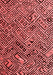 Abstract Red Modern Area Rugs