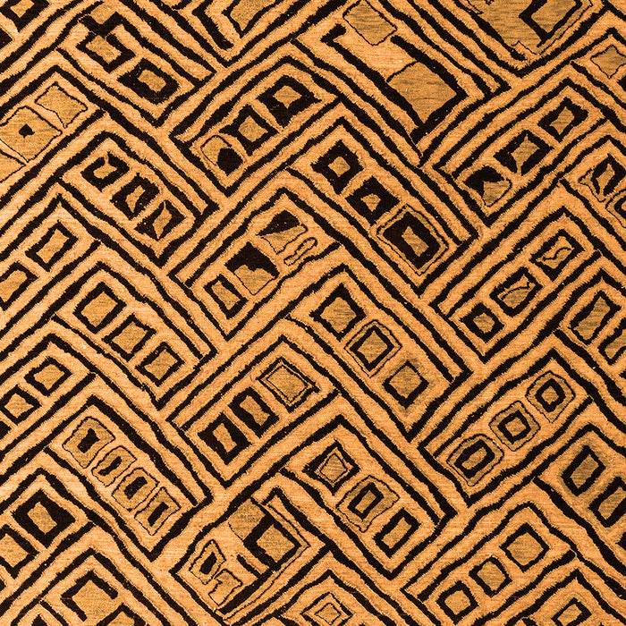 Machine Washable Abstract Orange Modern Area Rugs, wshabs4866org