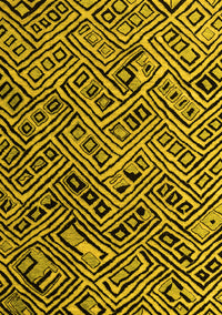 Abstract Yellow Modern Rug, abs4866yw