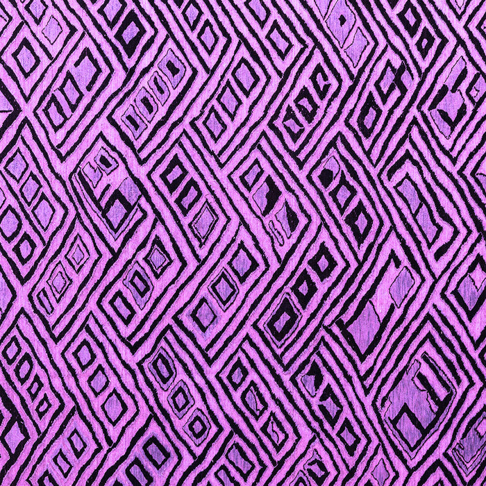 Square Machine Washable Abstract Purple Modern Area Rugs, wshabs4866pur