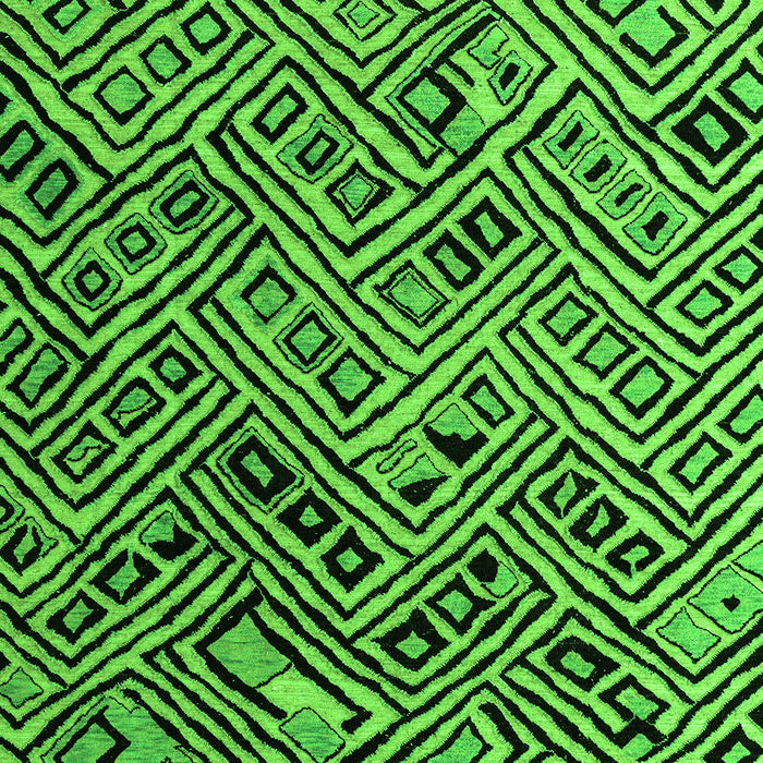 Machine Washable Abstract Green Modern Area Rugs, wshabs4866grn