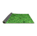 Sideview of Abstract Green Modern Rug, abs4866grn