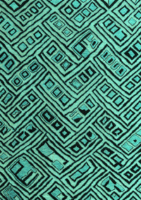 Abstract Turquoise Modern Rug, abs4866turq