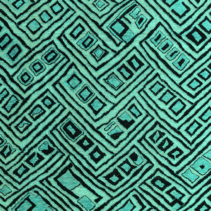 Abstract Turquoise Modern Rug, abs4866turq