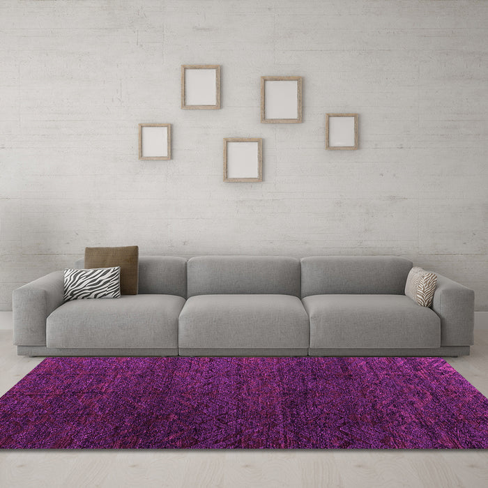Machine Washable Abstract Pink Modern Rug in a Living Room, wshabs4867pnk
