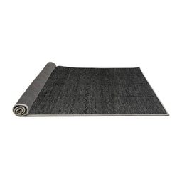 Sideview of Abstract Gray Modern Rug, abs4867gry