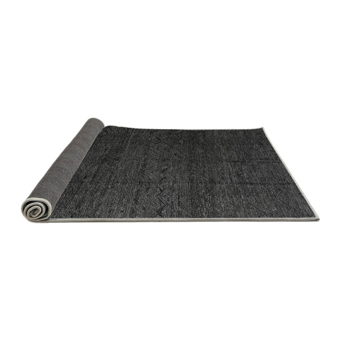 Sideview of Abstract Gray Modern Rug, abs4867gry