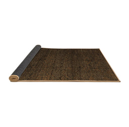 Sideview of Abstract Brown Modern Rug, abs4867brn