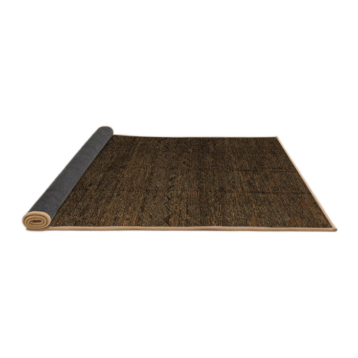 Sideview of Abstract Brown Modern Rug, abs4867brn