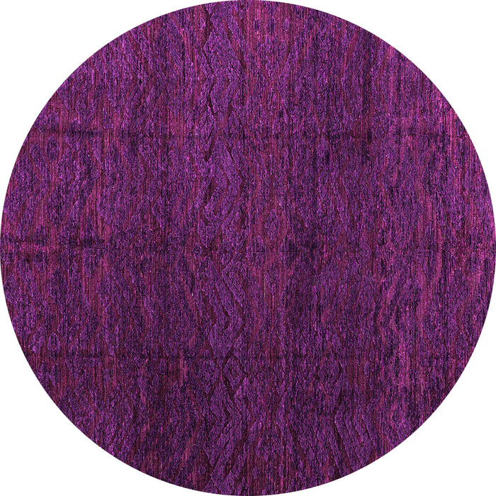 Round Abstract Pink Modern Rug, abs4867pnk