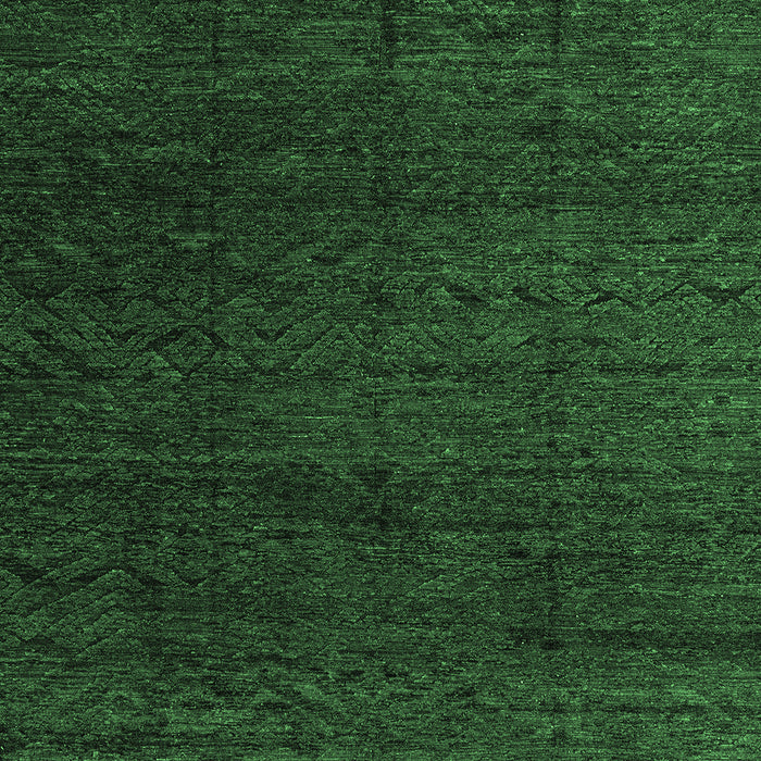 Machine Washable Abstract Emerald Green Modern Area Rugs, wshabs4867emgrn