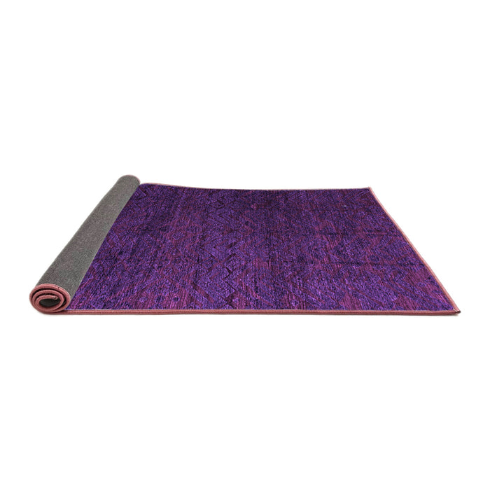 Sideview of Abstract Purple Modern Rug, abs4867pur