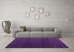 Machine Washable Abstract Purple Modern Area Rugs in a Living Room, wshabs4867pur