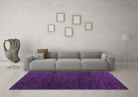 Machine Washable Abstract Purple Modern Rug, wshabs4867pur