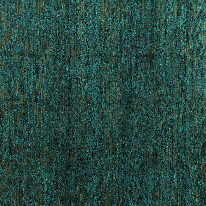 Square Machine Washable Abstract Turquoise Modern Area Rugs, wshabs4867turq