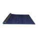 Sideview of Abstract Blue Modern Rug, abs4867blu