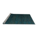 Sideview of Machine Washable Abstract Light Blue Modern Rug, wshabs4867lblu