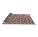 Sideview of Abstract Maroon Purple Modern Rug, abs4868