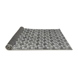 Sideview of Abstract Gray Modern Rug, abs4868gry