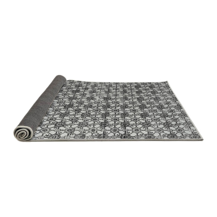 Sideview of Abstract Gray Modern Rug, abs4868gry