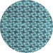 Round Machine Washable Abstract Light Blue Modern Rug, wshabs4868lblu