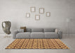 Machine Washable Abstract Brown Modern Rug in a Living Room,, wshabs4868brn