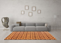 Machine Washable Abstract Orange Modern Rug, wshabs4868org