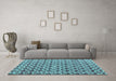 Machine Washable Abstract Light Blue Modern Rug in a Living Room, wshabs4868lblu