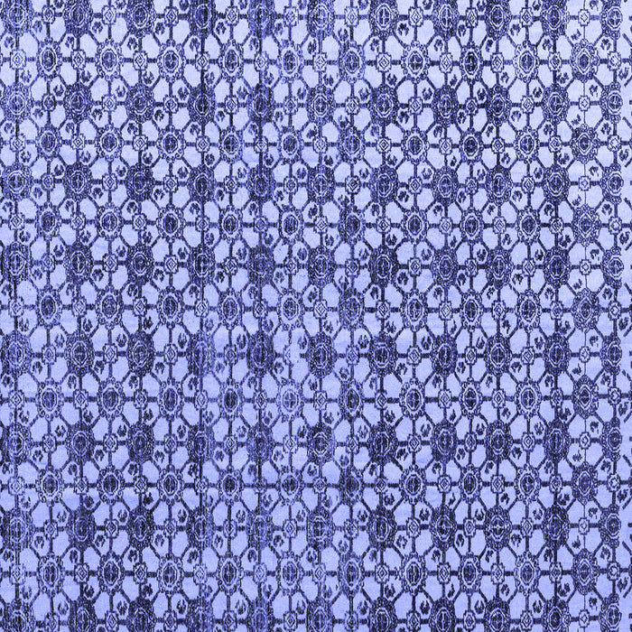 Square Machine Washable Abstract Blue Modern Rug, wshabs4868blu