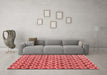 Modern Red Washable Rugs