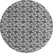 Round Machine Washable Abstract Gray Modern Rug, wshabs4868gry