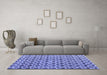 Machine Washable Abstract Blue Modern Rug in a Living Room, wshabs4868blu