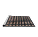 Sideview of Machine Washable Abstract Rosy Pink Rug, wshabs4869