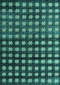 Abstract Turquoise Modern Rug, abs4869turq