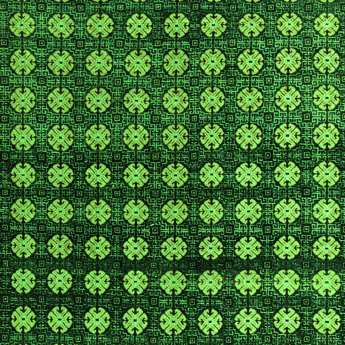 Machine Washable Abstract Green Modern Area Rugs, wshabs4869grn
