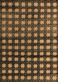 Abstract Brown Modern Rug, abs4869brn