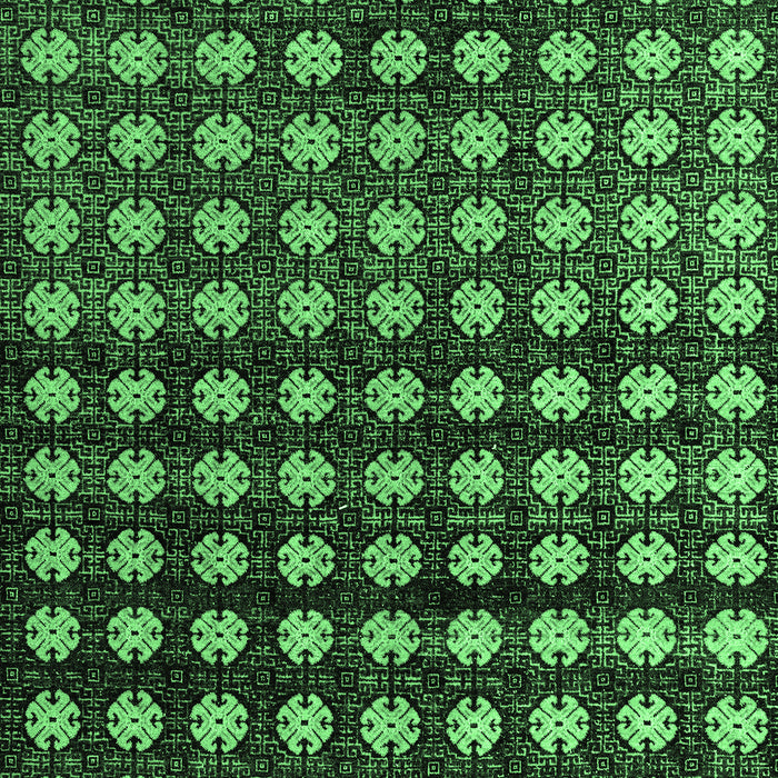 Machine Washable Abstract Emerald Green Modern Area Rugs, wshabs4869emgrn