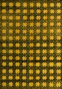 Abstract Yellow Modern Rug, abs4869yw