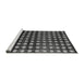 Sideview of Machine Washable Abstract Gray Modern Rug, wshabs4869gry