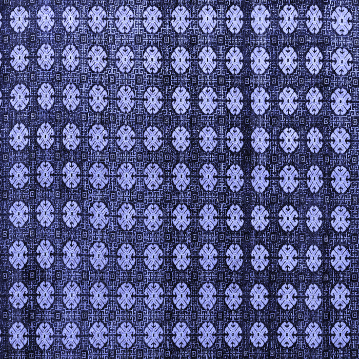 Square Abstract Blue Modern Rug, abs4869blu