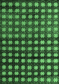 Abstract Emerald Green Modern Rug, abs4869emgrn