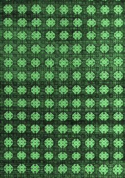Abstract Emerald Green Modern Rug, abs4869emgrn